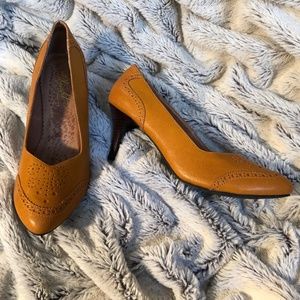 Miss Albright Classic Punched Leather Pumps